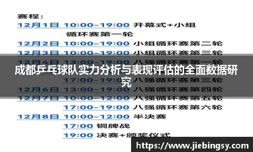 成都乒乓球队实力分析与表现评估的全面数据研究
